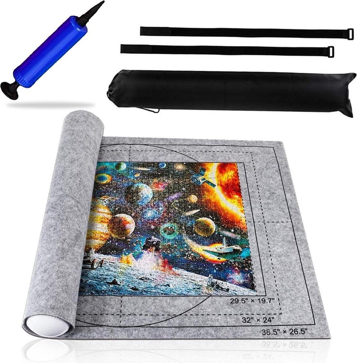 Partij puzzelmatten voor legpuzzels tot 1500 stukjes +-150pc, Ophalen of Verzenden, 500 t/m 1500 stukjes, Nieuw, Legpuzzel