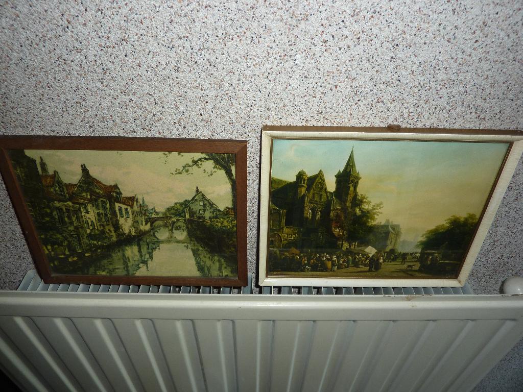 4 oude schilderijtjes prenten ?, Ophalen of Verzenden