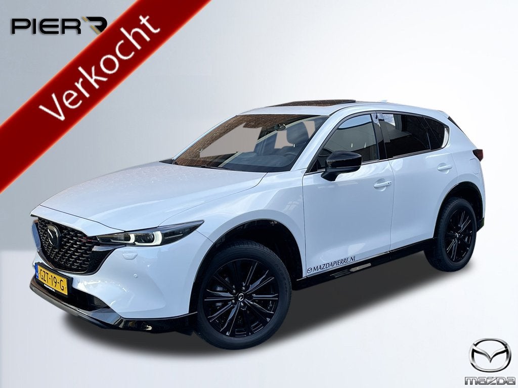 Mazda CX-5 2.0 e-SkyActiv-G M Hybrid 165 Homura | AUTOMAAT |, Auto's, Mazda, Gebruikt, 4 cilinders, Overige brandstoffen, Wit