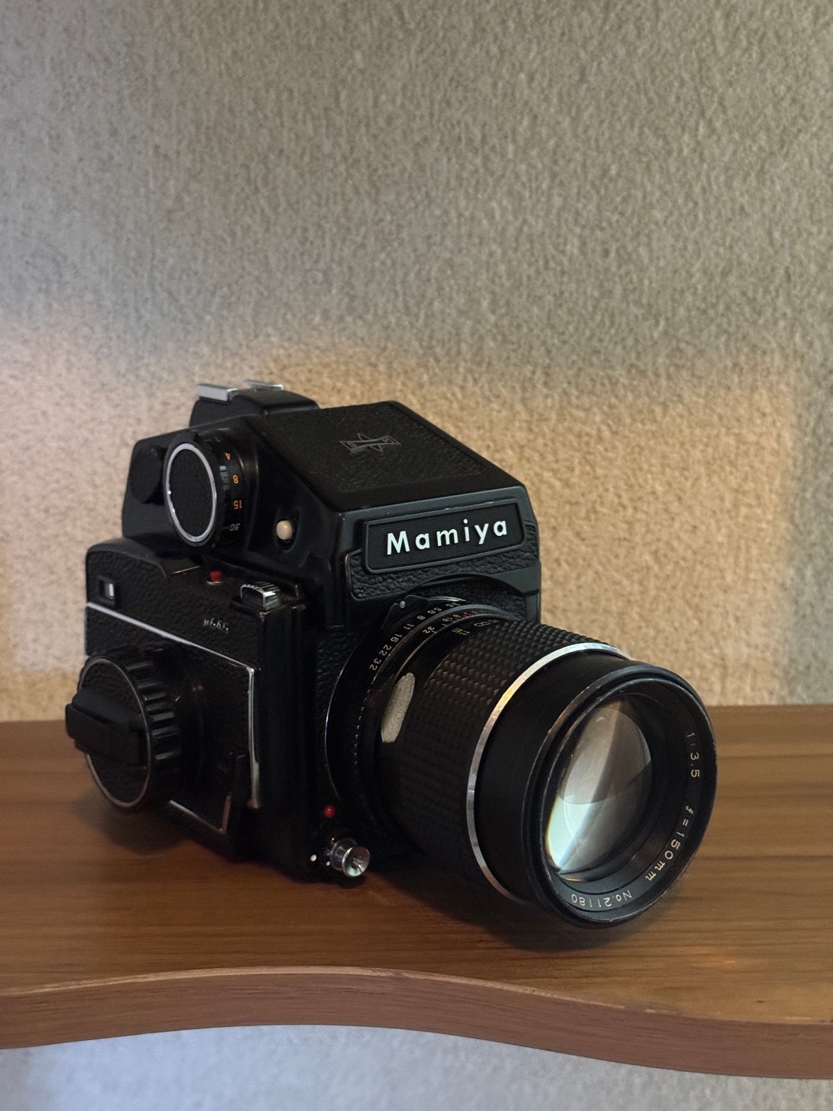 Mamiya M645 met 150mm lens en prisma, Ophalen, Gebruikt, Spiegelreflex, Overige Merken