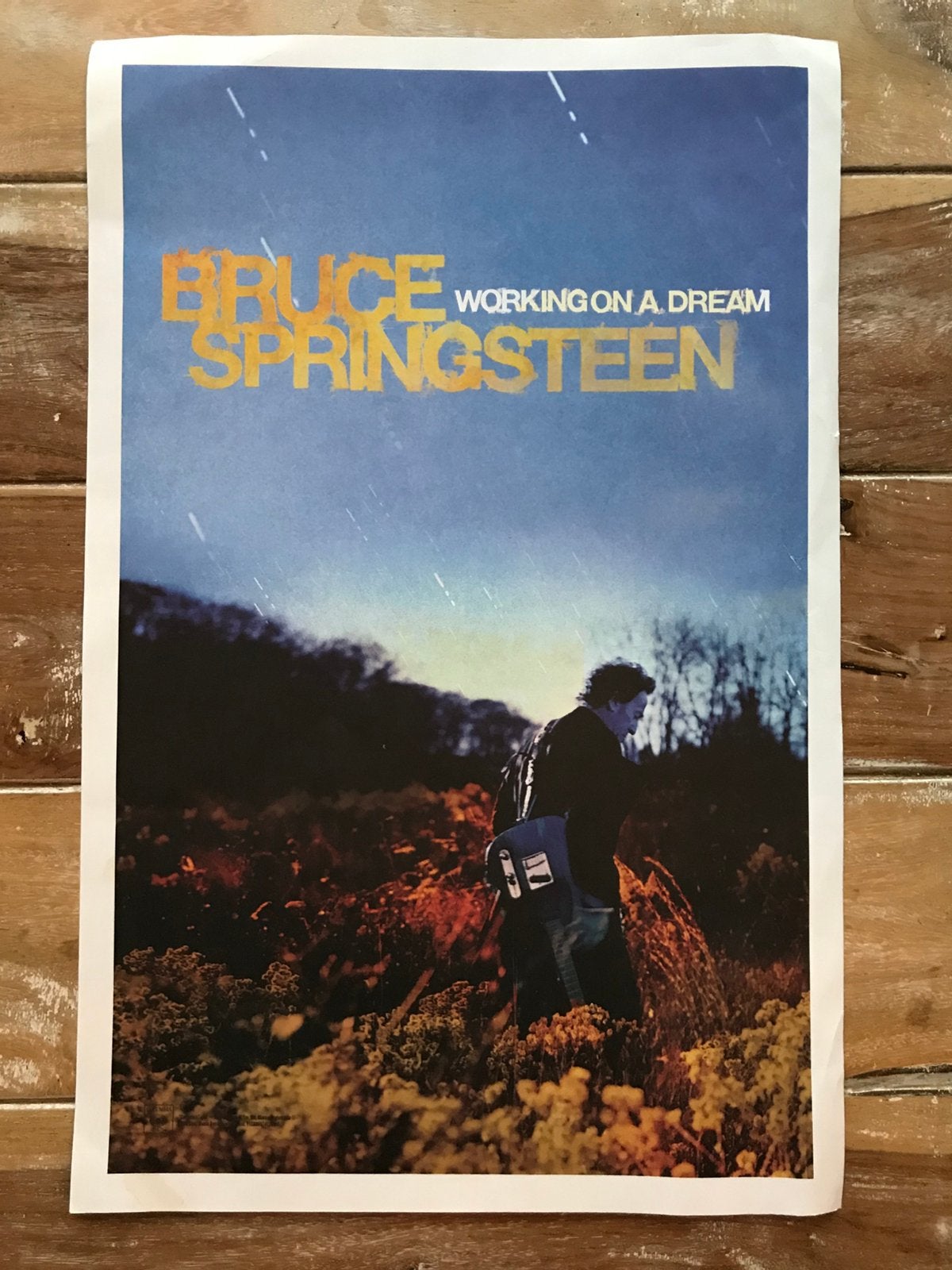 Paginagrote advertentie BRUCE SPRINGSTEEN Working Dream, Ophalen of Verzenden, Zo goed als nieuw, A1 t/m A3, Film en Tv