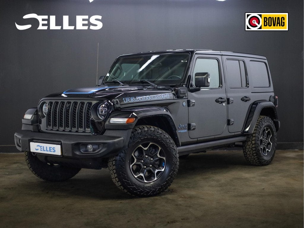 Jeep Wrangler Unlimited 4xe 380 Rubicon | 4X4 | Plug-in Hybr, Auto's, Jeep, Automaat, 4 cilinders, Cabriolet, Zwart