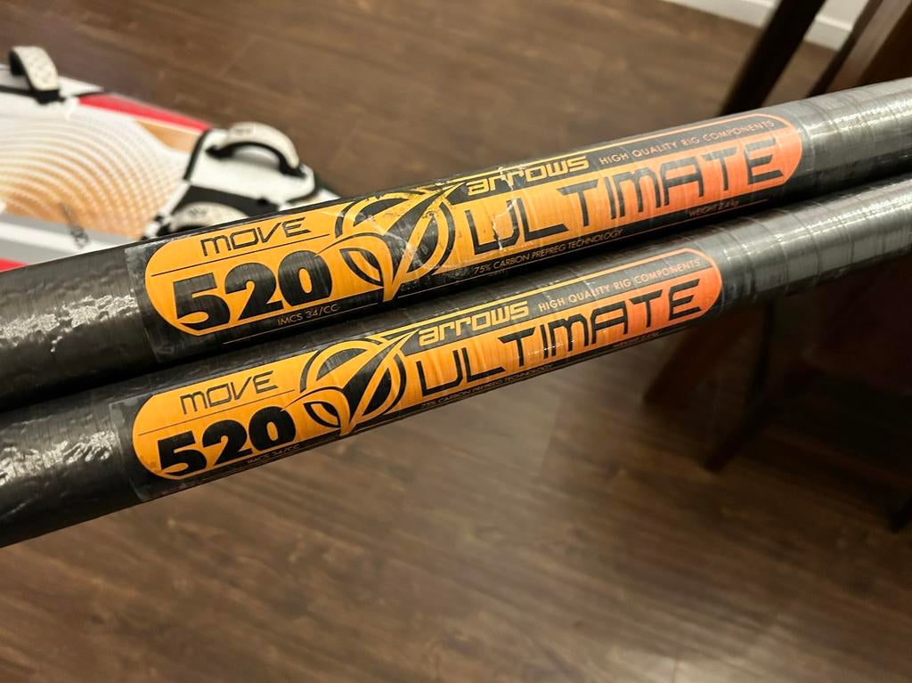 520 Arrows Ultimate 75% carbon SDM Freerace mast, Watersport en Boten, Windsurfen, Ophalen, Gebruikt, Mast, 7 m² of meer