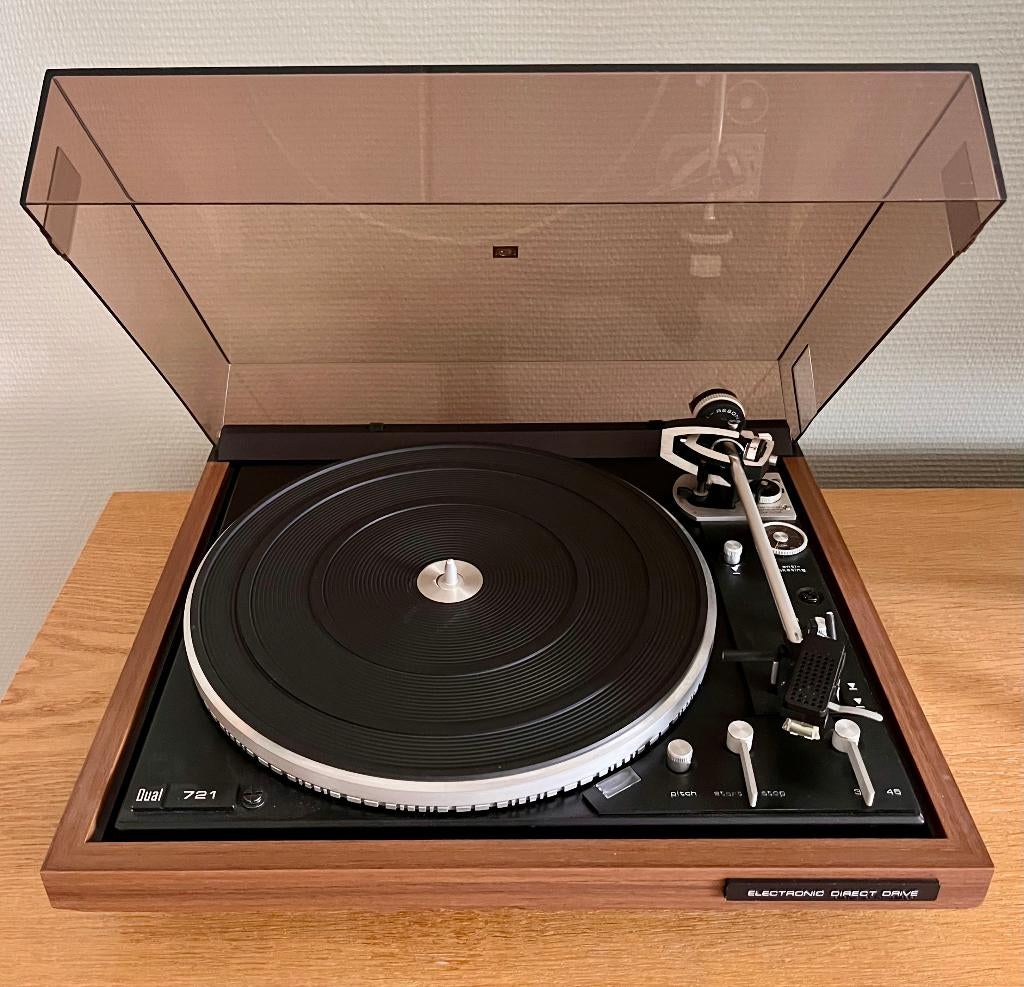 Dual 721 direct drive platenspeler – high-end vintage, Gebruikt, Automatisch, Ophalen of Verzenden, Platenspeler