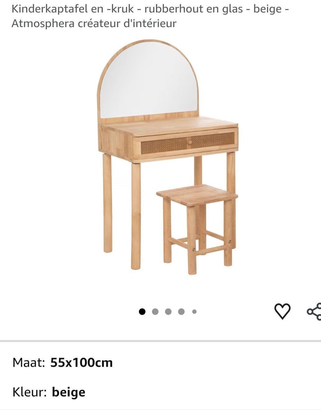 Kaptafel kind, Ophalen, Zo goed als nieuw, 50 tot 100 cm, Minder dan 100 cm