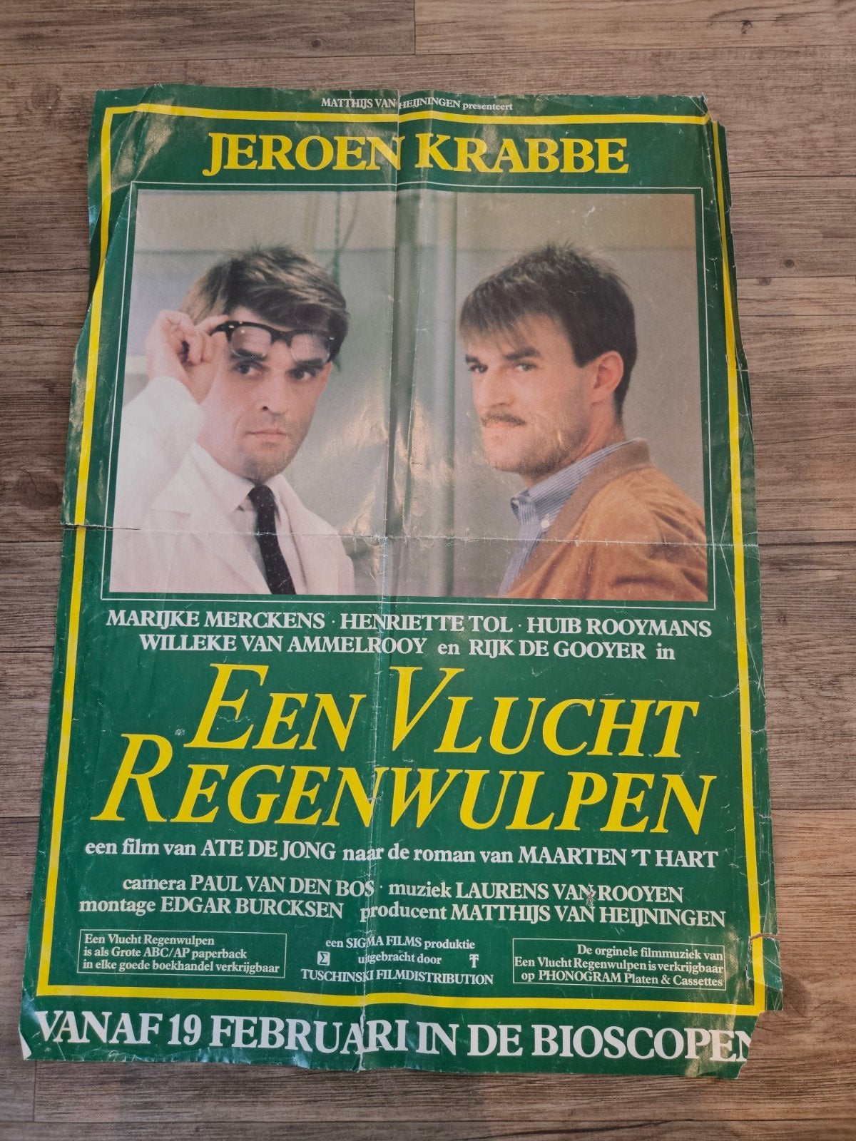 Een Vlucht Regenwulpen' (1981) film poster, Ophalen of Verzenden, Gebruikt