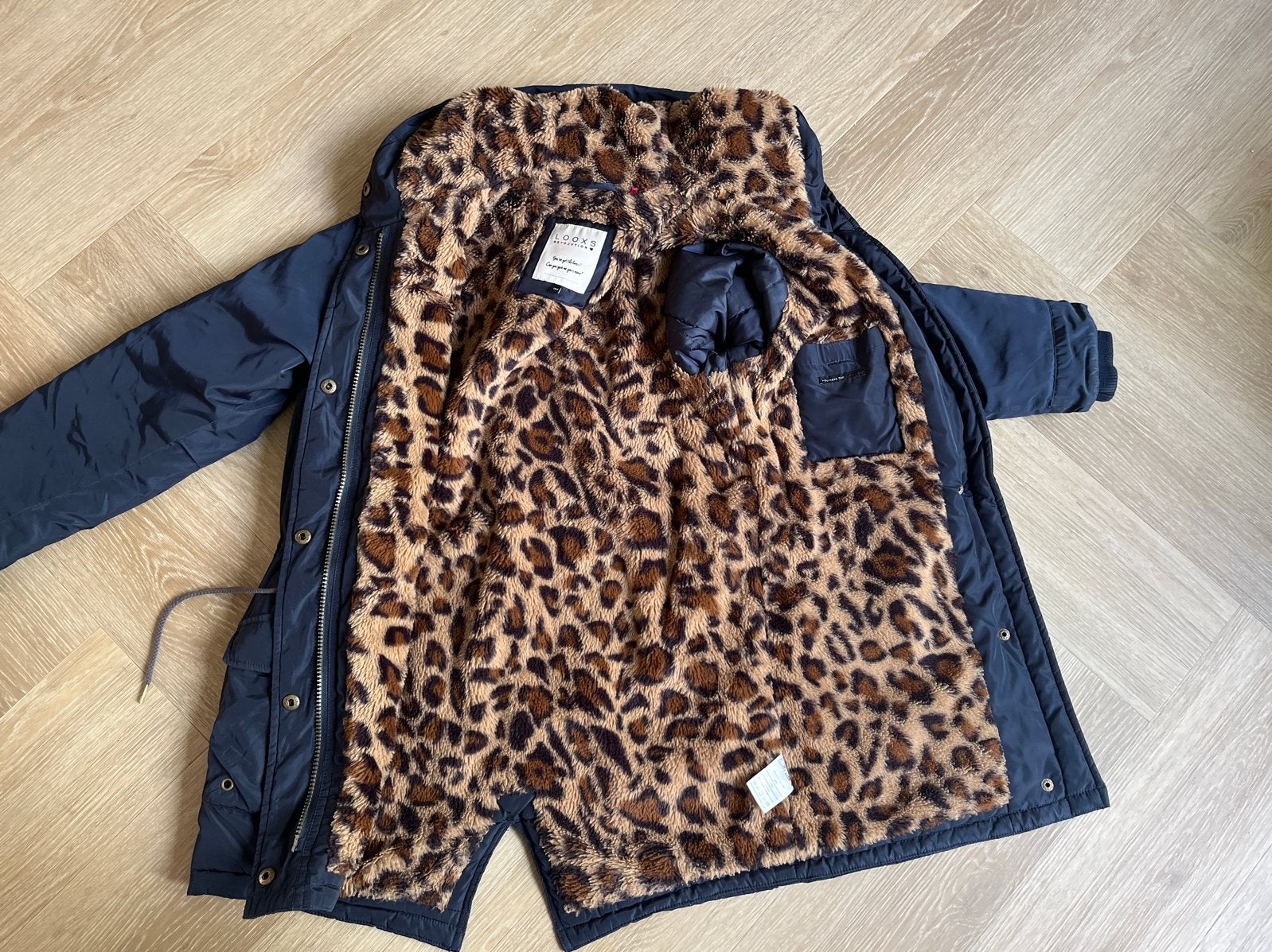Looxs Revolution herfst winterjas maat 152 /12 + bontvoering, Ophalen of Verzenden, Zo goed als nieuw, Meisje, Jas