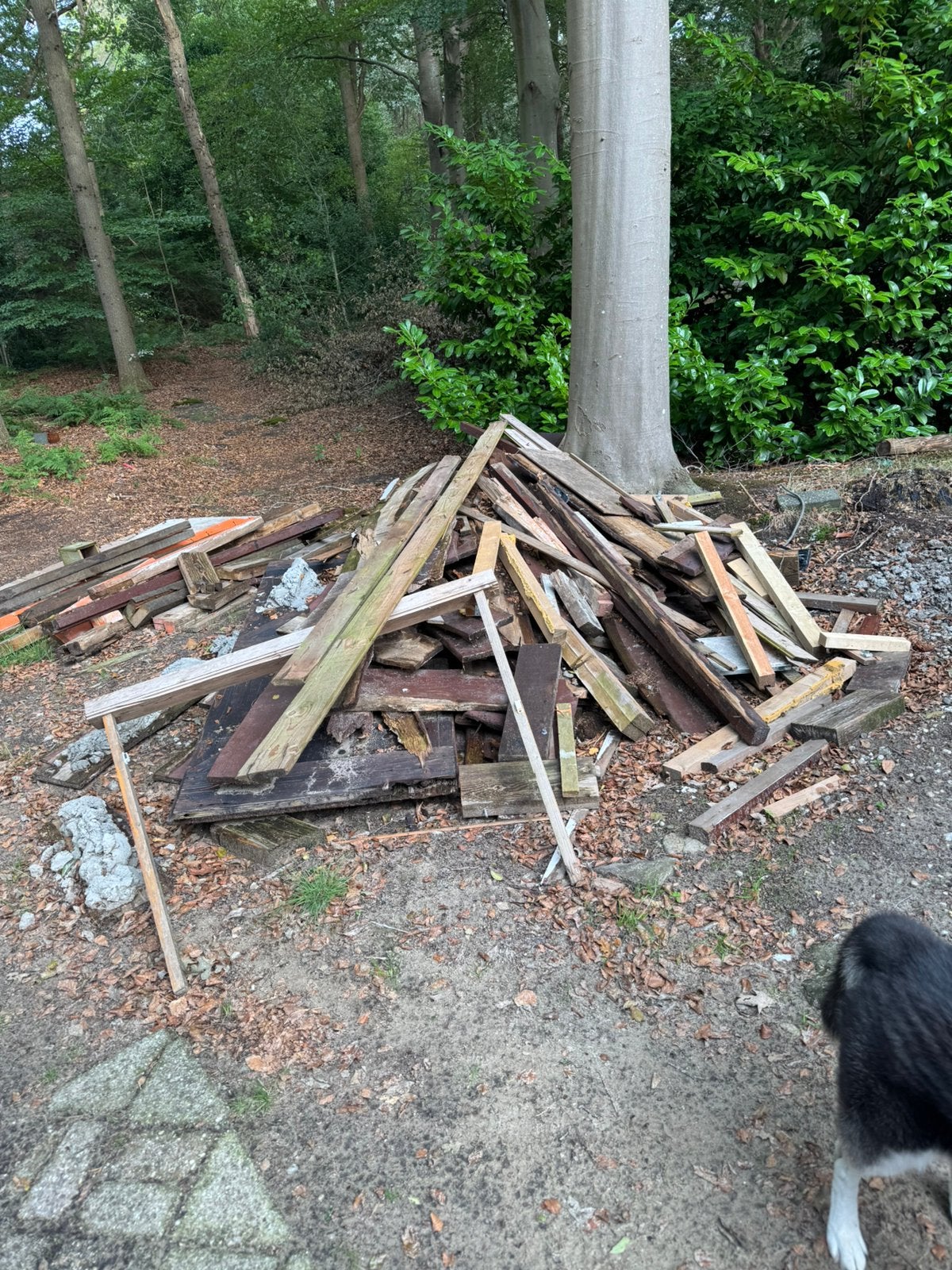 Gratis resthout, Minder dan 3 m³, Ophalen