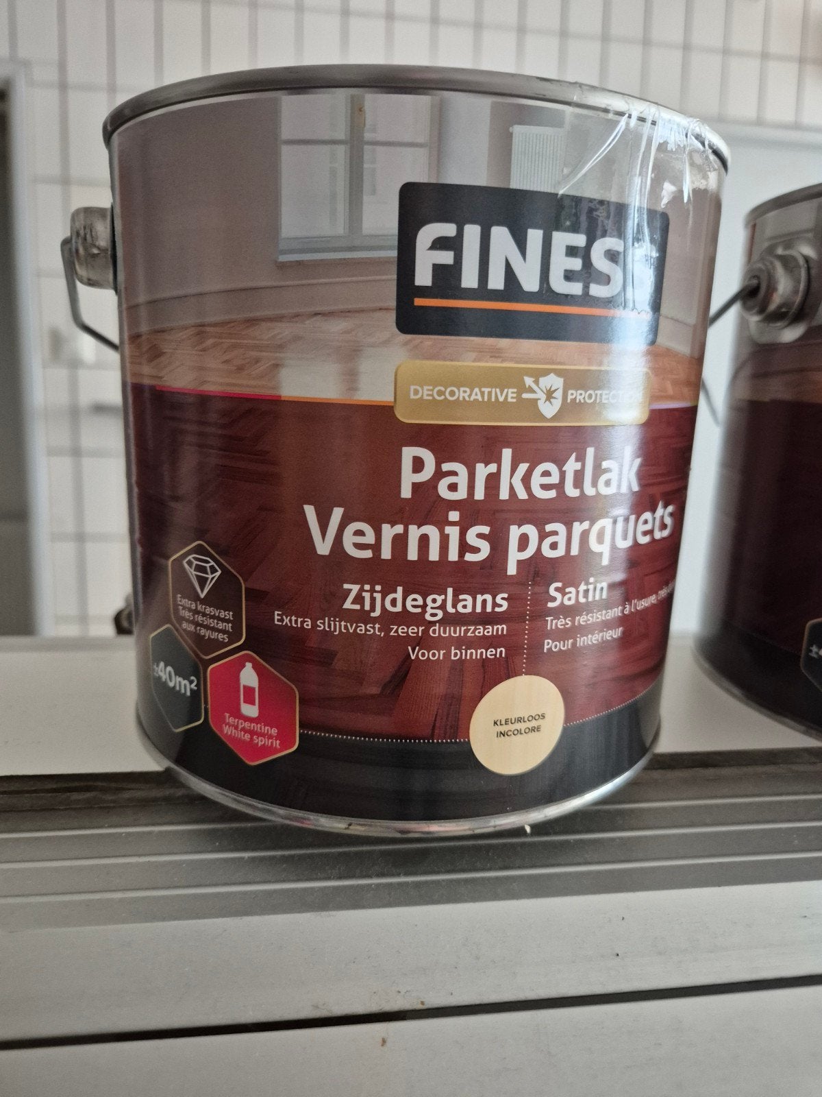 Finess Parketlak Zijdeglans - Nieuw en Ongeopend, Overige kleuren, 5 tot 10 liter, Nieuw, Ophalen of Verzenden