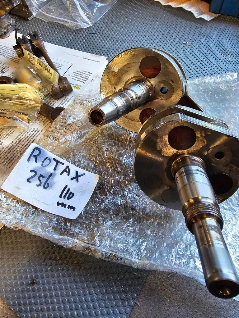 2x Krukas Rotax 256 Compleet + Nieuwe Drijfstang Sets, Ophalen of Verzenden