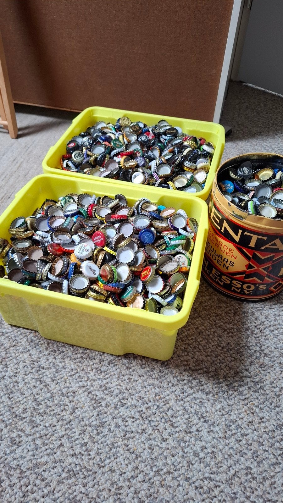 11 kg bier kroonkurken van over de hele wereld, Ophalen of Verzenden, Gebruikt