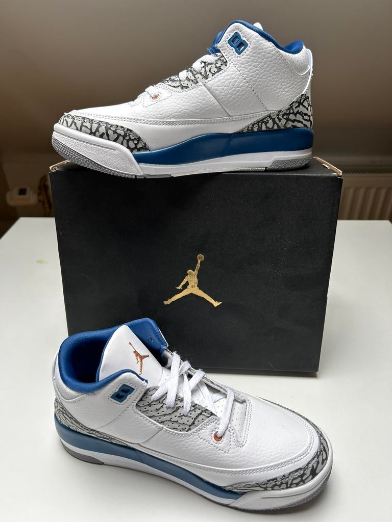 Jordan 3 Retro Wizards (PS), nieuw, 34 / 2.5Y, Wit, Nieuw, Ophalen of Verzenden, Sneakers of Gympen