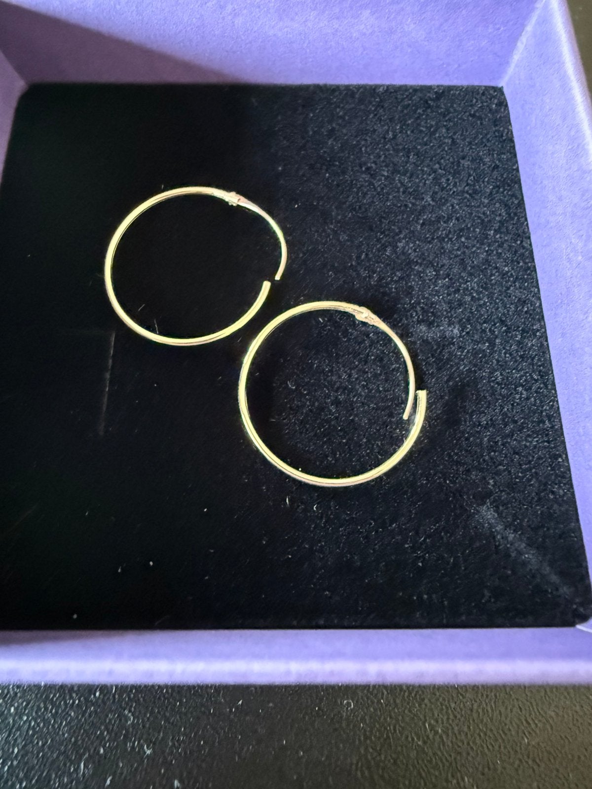 14 Karaat gouden oorbellen / creolen, Ophalen, Hangers, Zo goed als nieuw, Goud