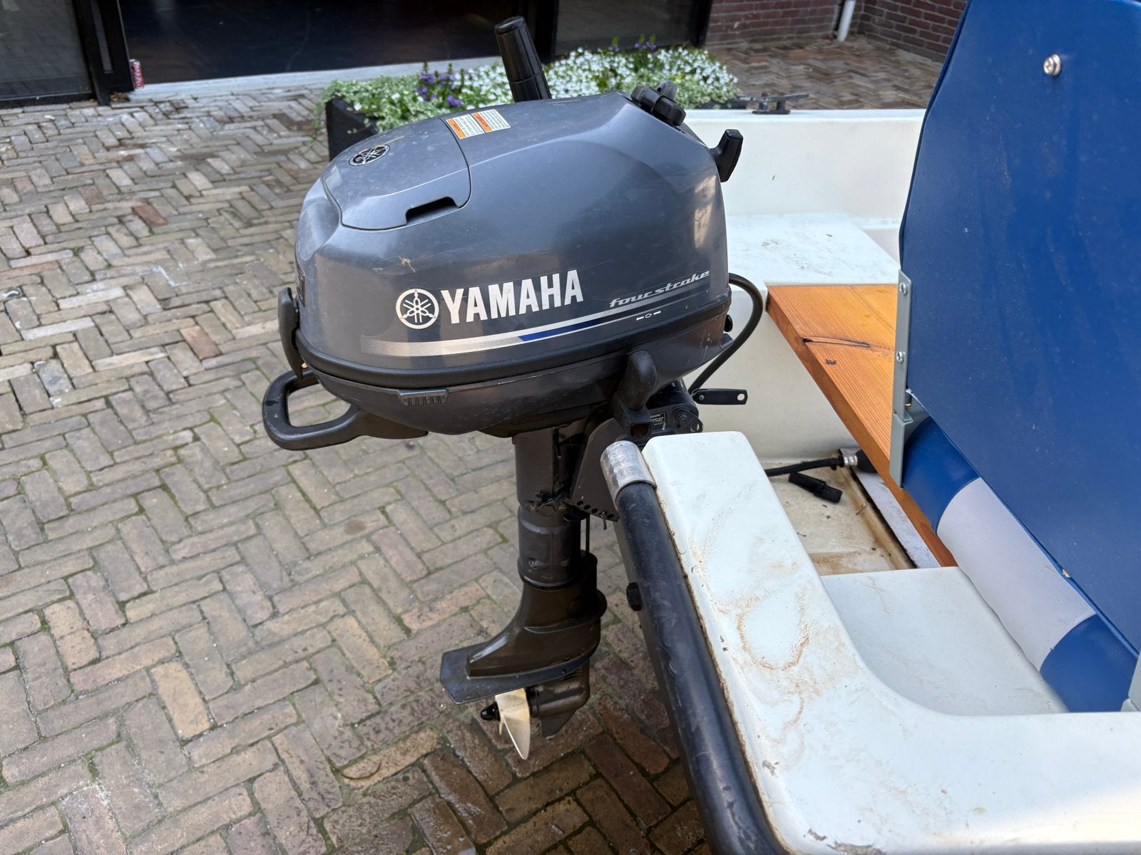 Placom 410 met Yamaha 4pk 4takt en trailer! Direct varen!, Overige merken, Gebruikt, Buitenboordmotor, Trailer