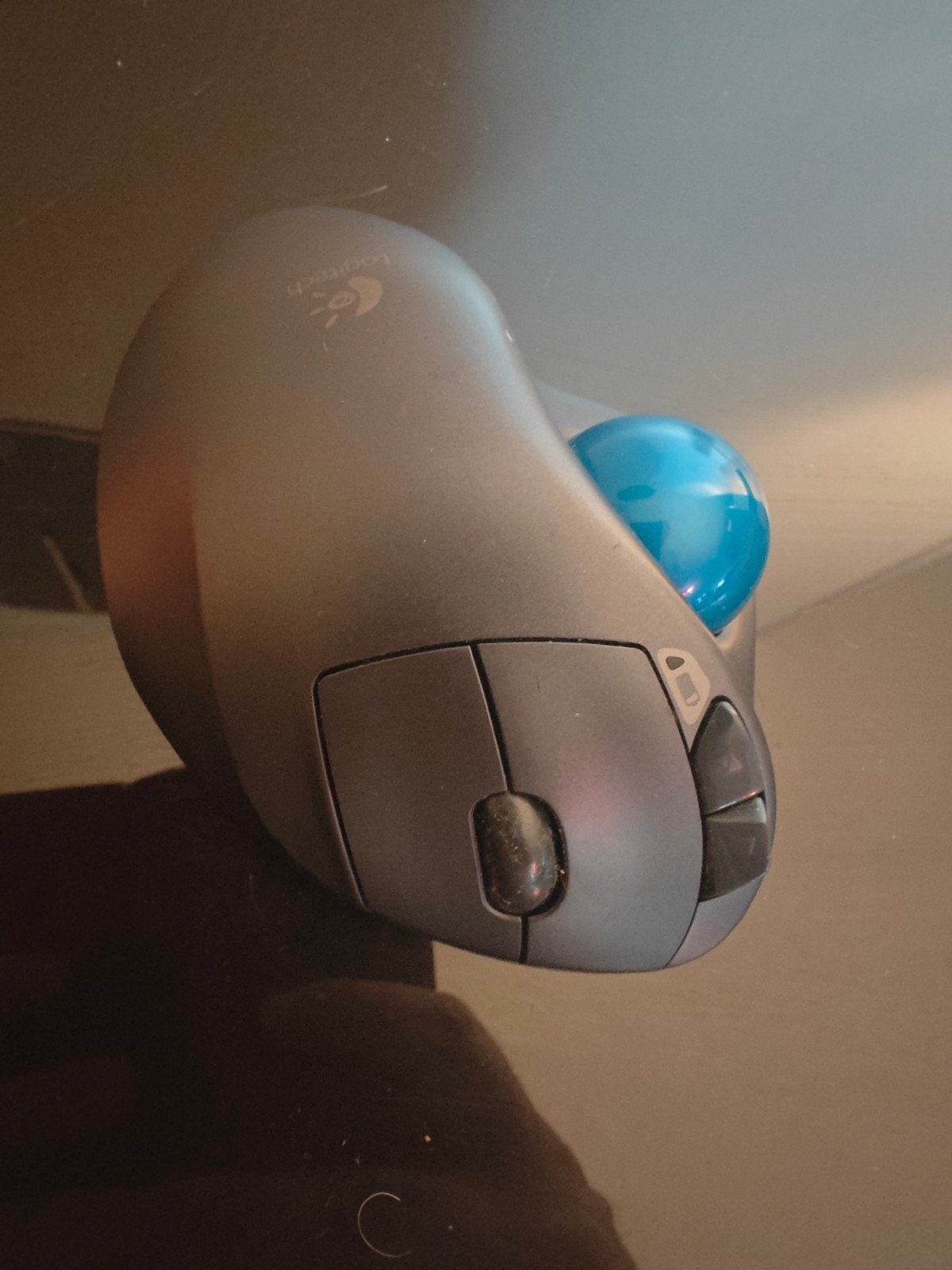 Bijna Nieuwe Logitech M570 Draadloze Trackball Muis, Rechtshandig, Gebruikt, Ergonomisch, Logitech