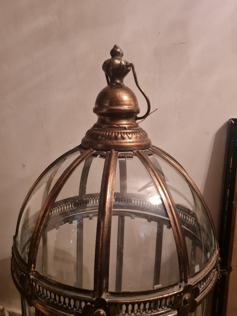 XL windlicht merk Clayre & Eef 95 cm hoog bol glas, Huis en Inrichting, Ophalen, Heikant 21 Kaatsheuvel, Windlicht, 95 cm