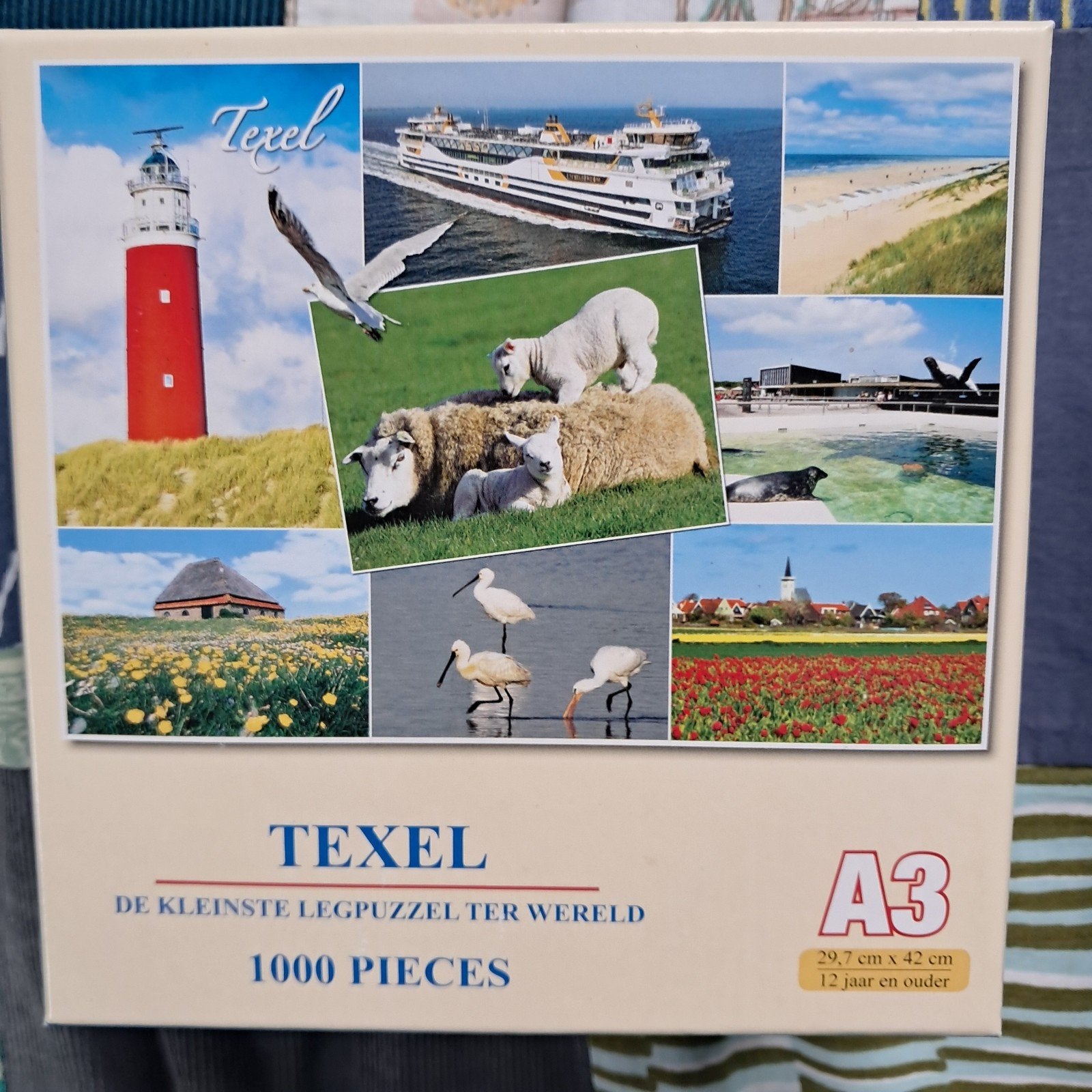 Texel Legpuzzel A3, Ophalen of Verzenden, 500 t/m 1500 stukjes, Gebruikt