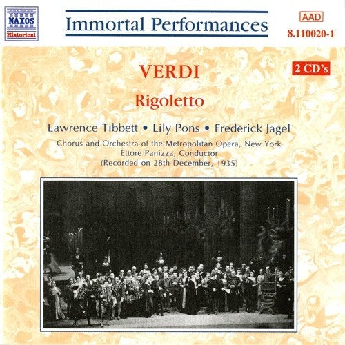 Verdi Rigoletto (28th December, 1935) Dubbel CD, Gebruikt, Boxset, Verdi, Opera of Operette