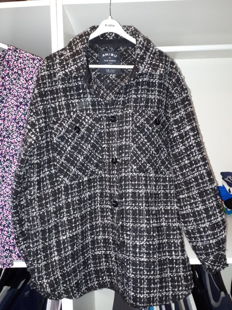 AMISU blouse jasje zgan, maat 40, Zwart, Maat 42/44 (L), Ophalen of Verzenden, Zo goed als nieuw