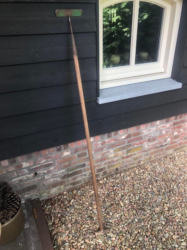 Schoffel 170 cm in prima staat met kruk, Ophalen of Verzenden, Zo goed als nieuw, Schoffel