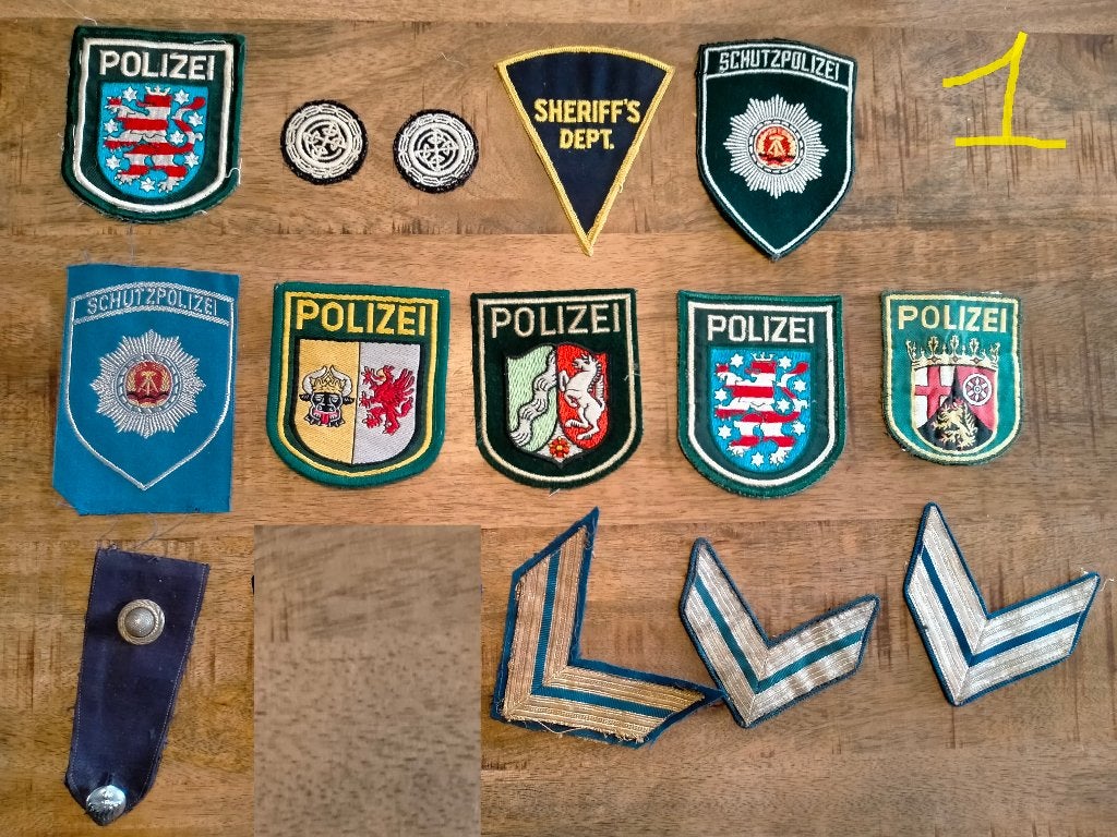 Sheriff Politie Country vintage logo patches kledingembleem, Verzenden, Zo goed als nieuw