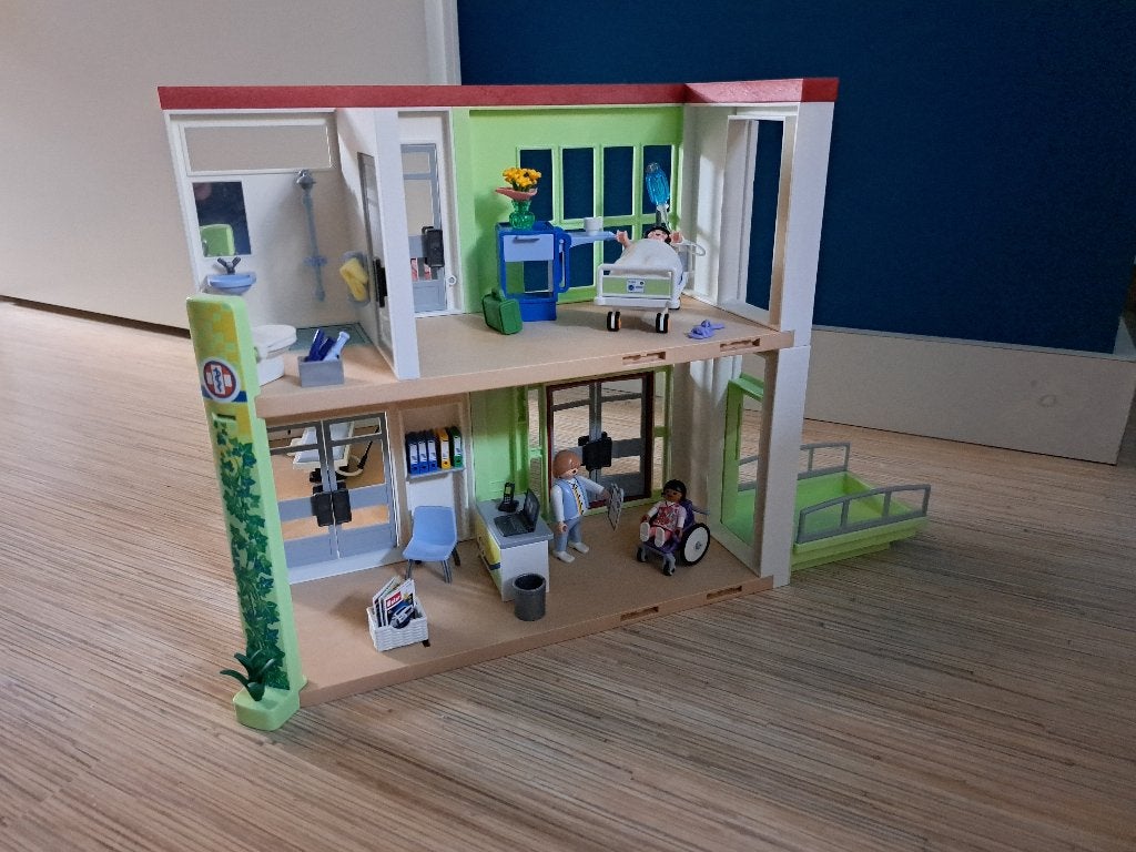 Playmobil ziekenhuis, Ophalen of Verzenden, Zo goed als nieuw, Complete set