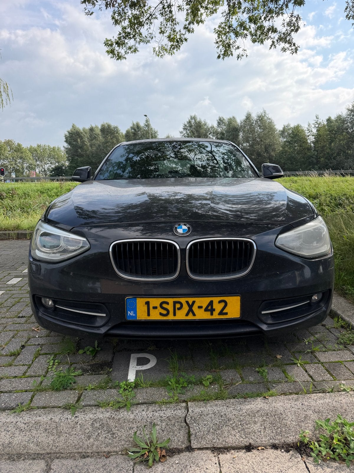BMW 1-Serie  116D 2013 Zwart leder xenon, Auto's, 1-Serie, Achterwielaandrijving, 1280 kg, Zwart