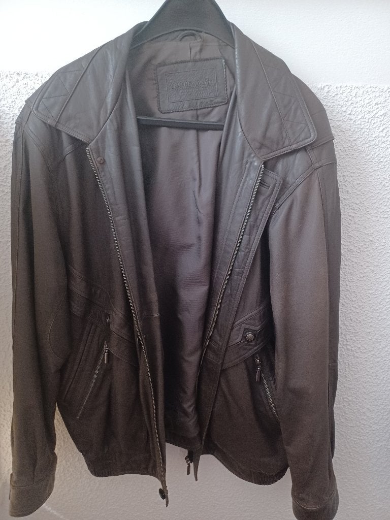 leren jassen, Ophalen of Verzenden, Gedragen, Maat 46/48 (XL) of groter, Bruin