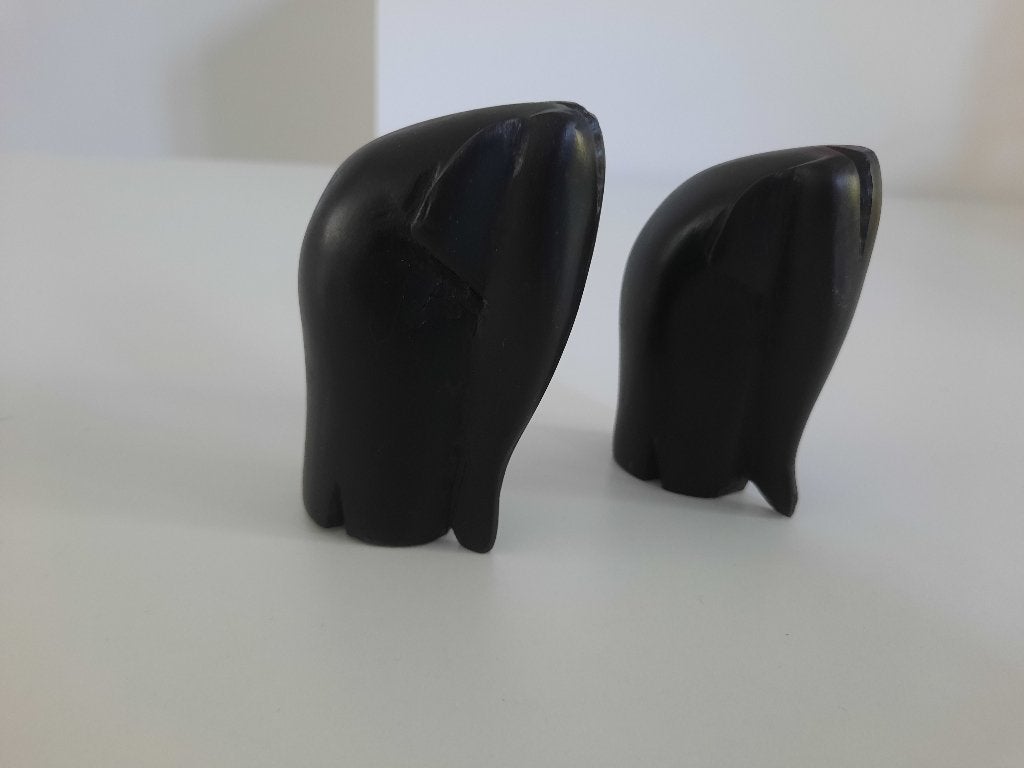 2 houten Zuid-Afrikaanse olifanten origineel uit Zuid-Afrika, Verzamelen, Beelden en Beeldjes, Ophalen of Verzenden, Nieuw, Dier