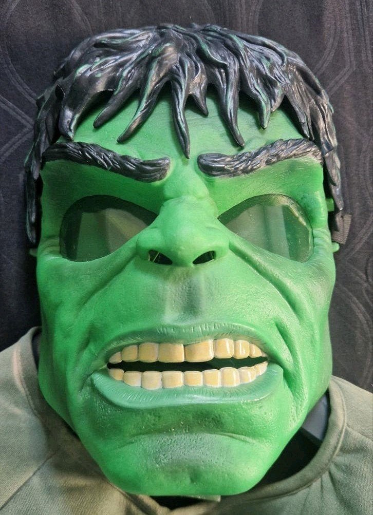 Hulk kostuum met masker - Maat S, Carnaval, Ophalen of Verzenden, Kleding, Gedragen