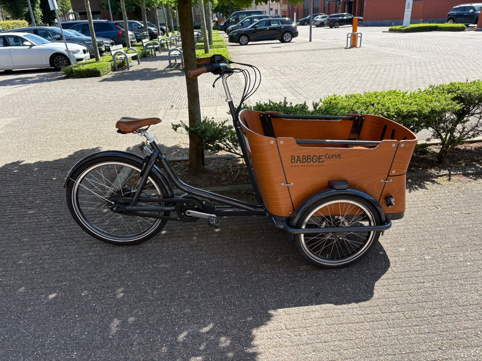 Babboe Curve E bakfiets (Ekectrishe), Ophalen, Zo goed als nieuw, 4 kinderen of meer