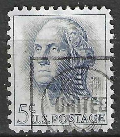 USA 1962/1963 - Yvert 741 - George Washington  (ST), Verzenden, Gestempeld, Noord-Amerika
