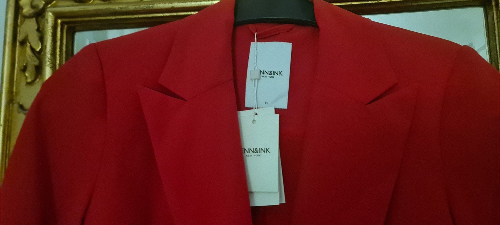 nieuwe rode blazer 34 XS Penn&Ink colbertje rood travelstof, Kleding | Dames, Penn & Ink, Nieuw, Ophalen of Verzenden, Jasje