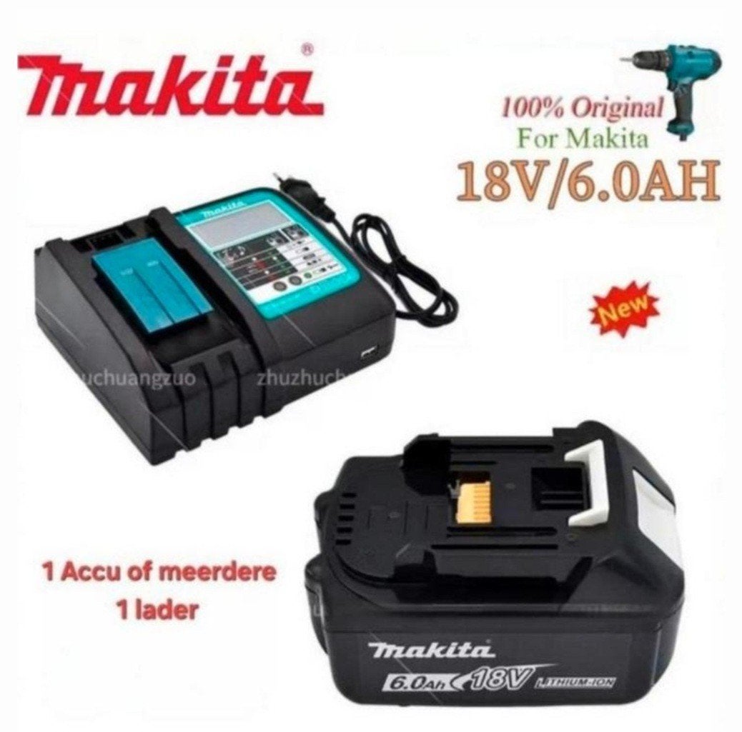 Makita Powerpack Snellader DC18RC + Accu('s) Nieuw, Doe-het-zelf en Verbouw, Gereedschap | Machine-onderdelen en Toebehoren, Ophalen of Verzenden