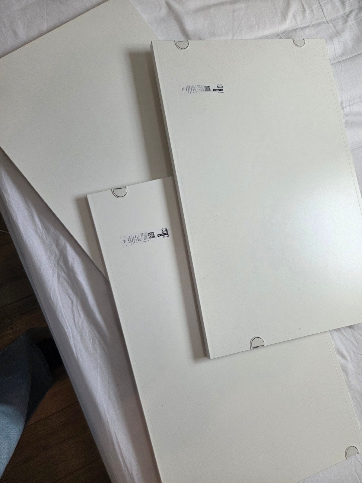 3 IKEA BOAXEL planken - wit, Huis en Inrichting, Ophalen, Gebruikt