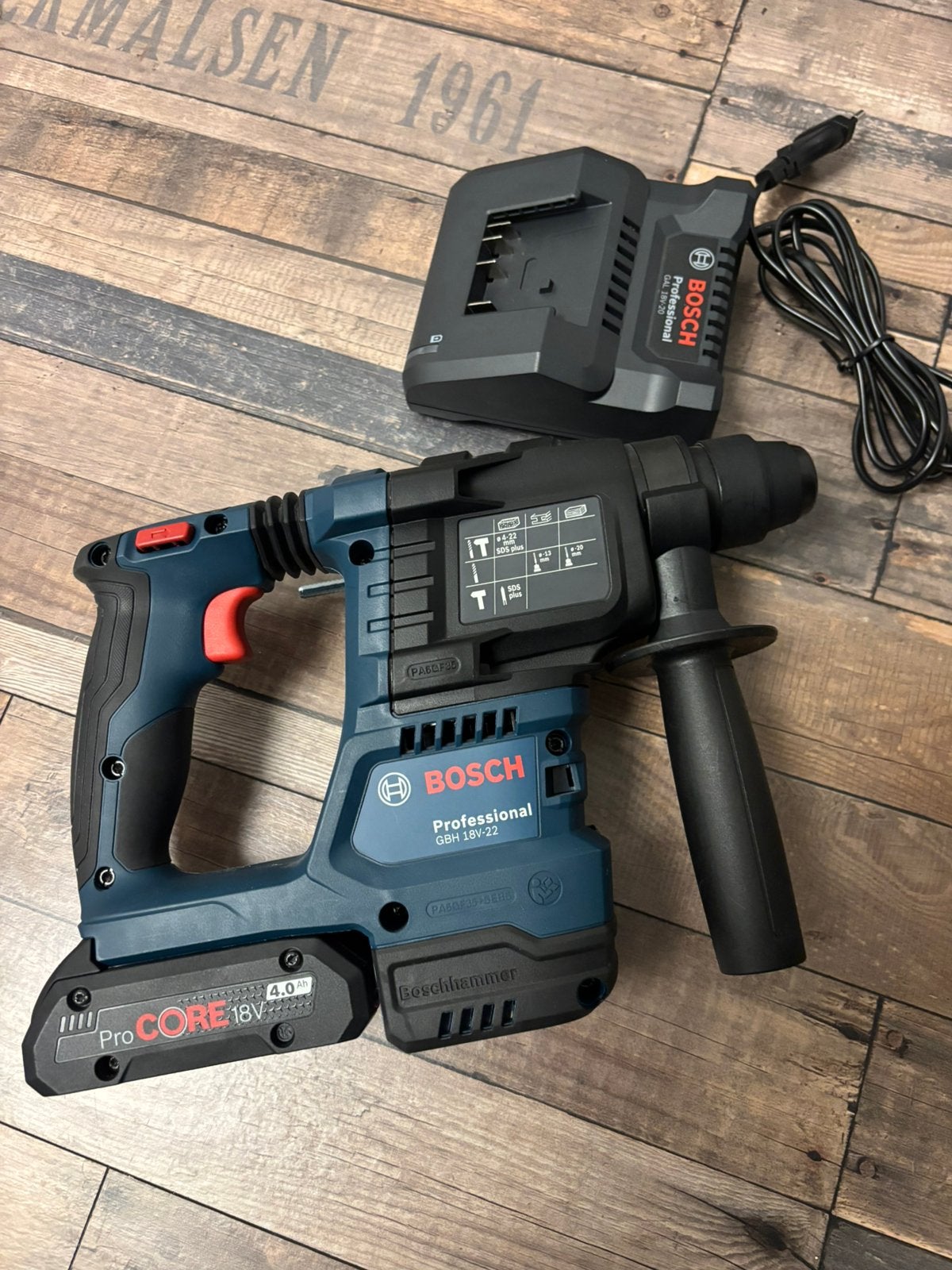 Bosch Professional GBH 18V 22, Doe-het-zelf en Verbouw, Ophalen of Verzenden, Zo goed als nieuw, Boor- en/of Breekhamer