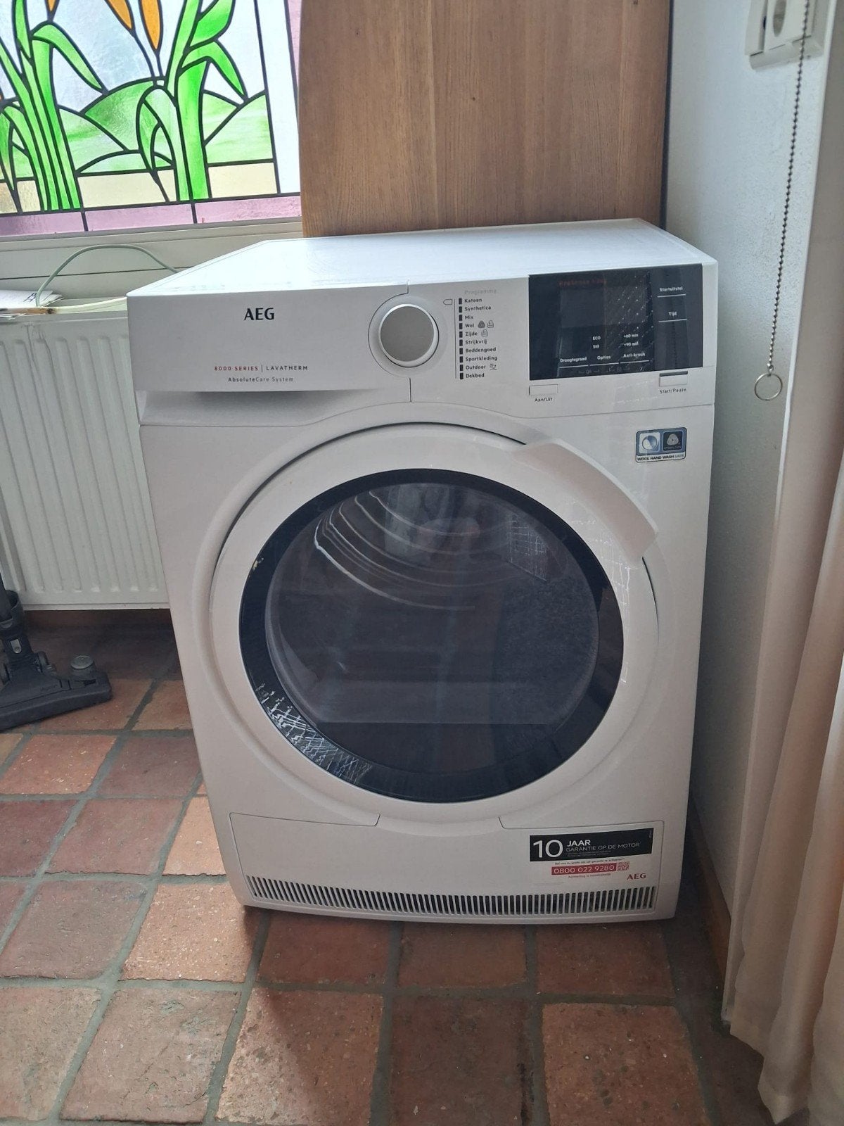 AEG T8DB84GW Lavatherm warmtepompdroger 8 kg A+++, Witgoed en Apparatuur, Wasdrogers, Ophalen, 8 tot 10 kg, Zo goed als nieuw