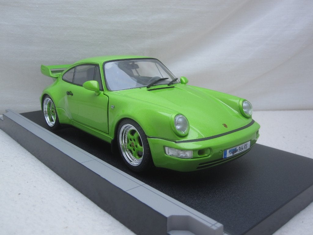 Porsche 911 / 964 Carrera RS Groen 1990 1:18 Solido, Ophalen of Verzenden, Nieuw, Auto, Solido