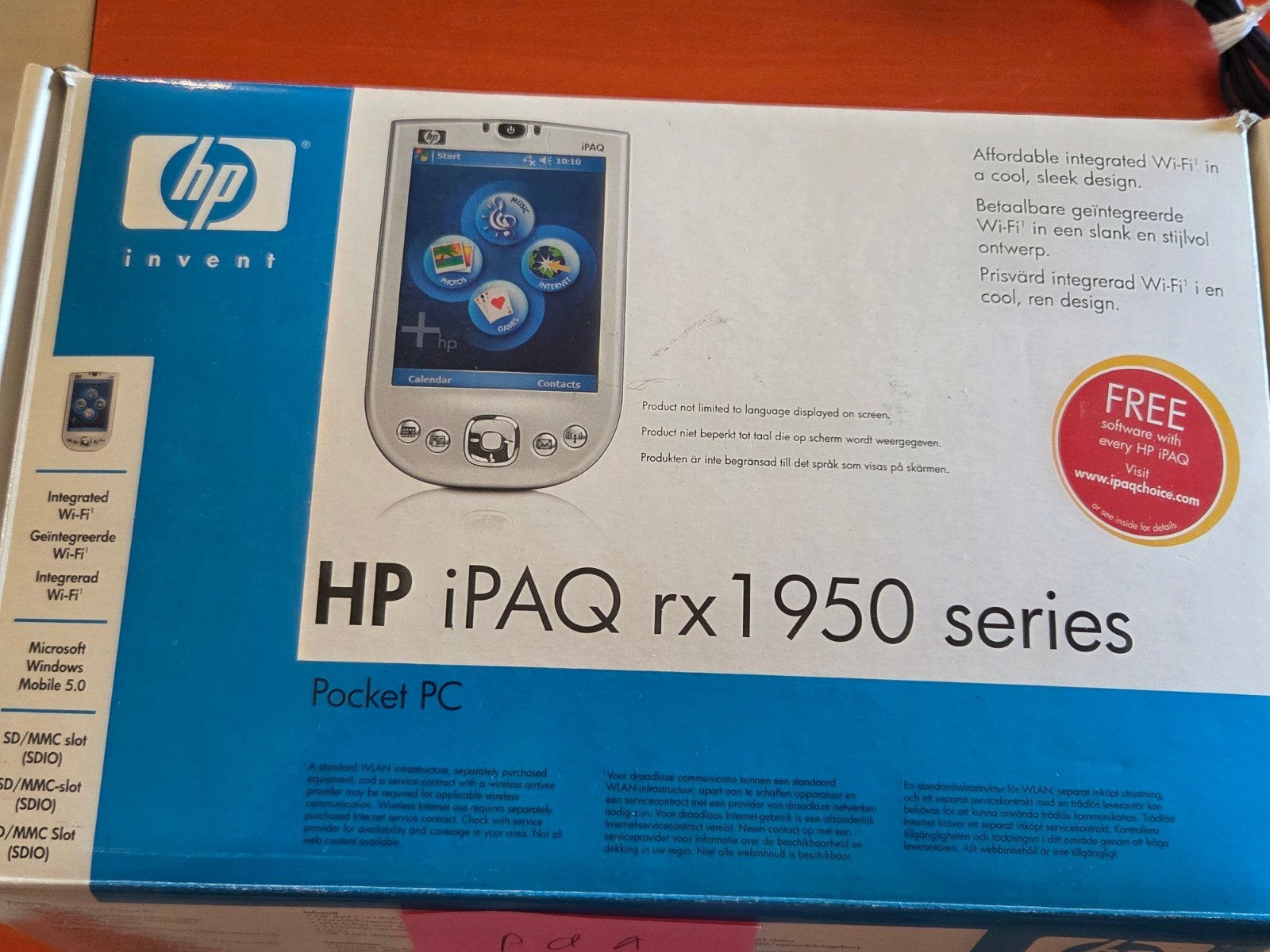 HP iPAQ rx1950 Pocket PC met Windows Mobile en WiFi, Ophalen of Verzenden, Windows Mobile, Compaq, Internet