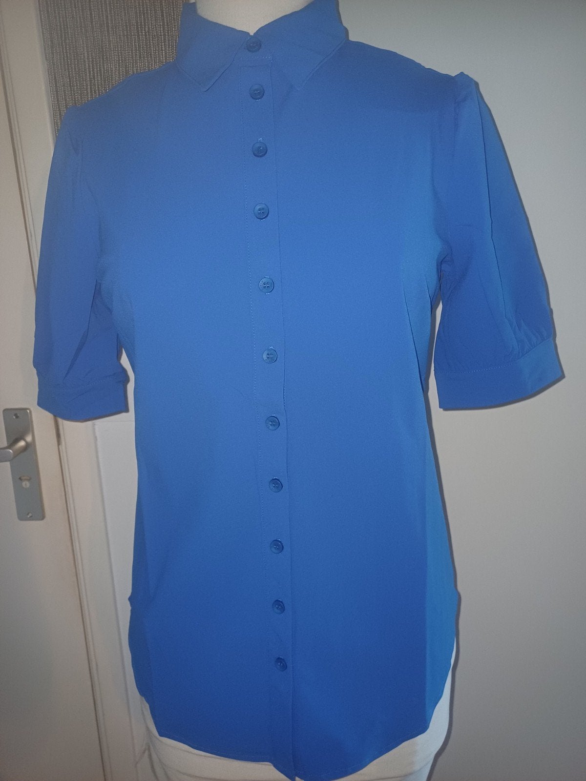 Mi piace travel blouse Royal blue, korte pofmouw, Mp, Mp, Blauw, Maat 46/48 (XL) of groter