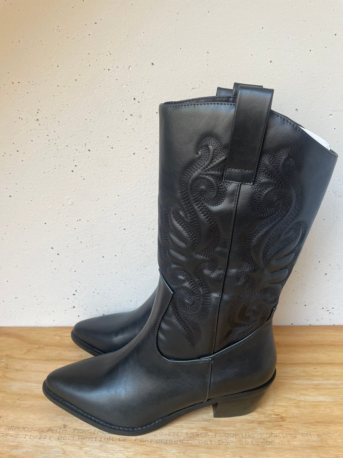 anna field cowboy bikerlaarzen, Zwart, Lage of Enkellaarzen, Nieuw, Ophalen of Verzenden