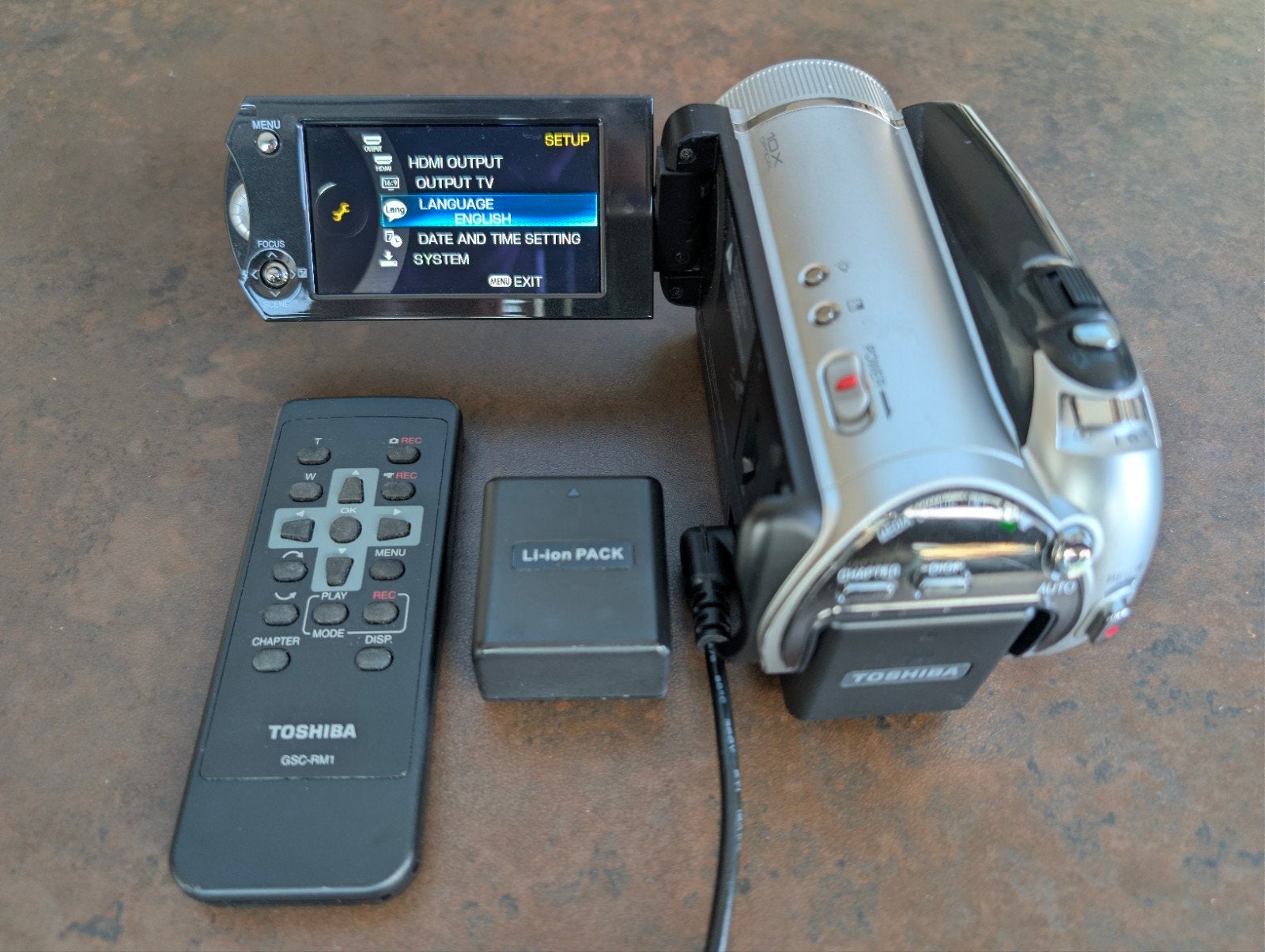 Videocamera / Camcorder Toshiba Gigashot 40GB HDD GSC-A40FE, Audio, Tv en Foto, Ophalen of Verzenden, 8 tot 20x, Ingebouwde lamp