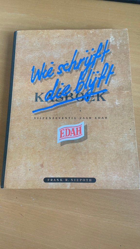 Wie schrijft die blijft vijfenzeventig jaar edah, Boeken, Ophalen of Verzenden