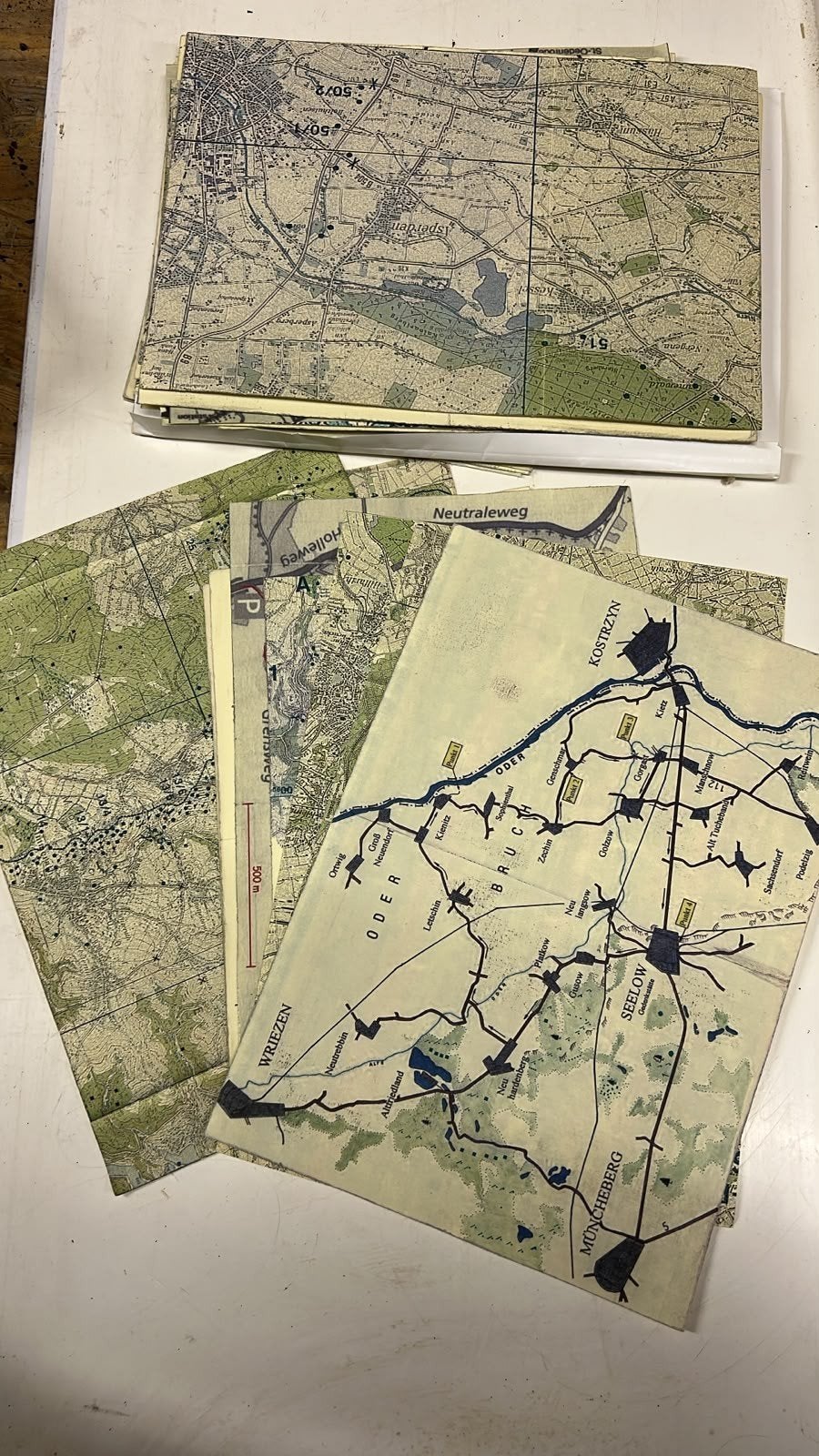 Foto 3 van Oude stafkaarten WO2 locaties, ideaal voor de metaaldetectie