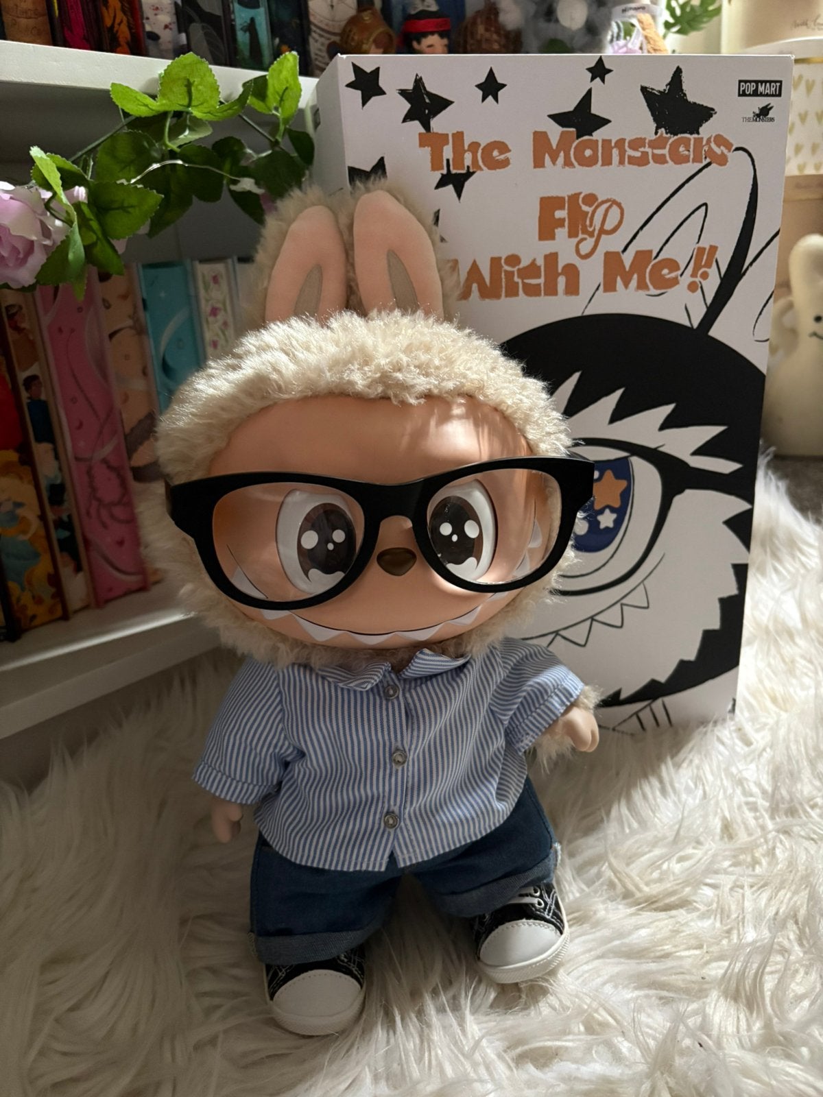 Pop mart the monsters flip with me, Ophalen of Verzenden, Zo goed als nieuw, Pop