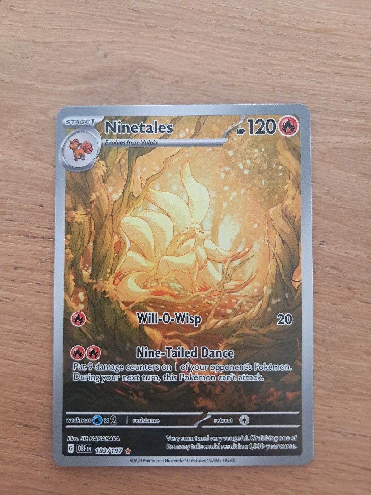 Ninetales ir (199/197), Ophalen of Verzenden, Zo goed als nieuw