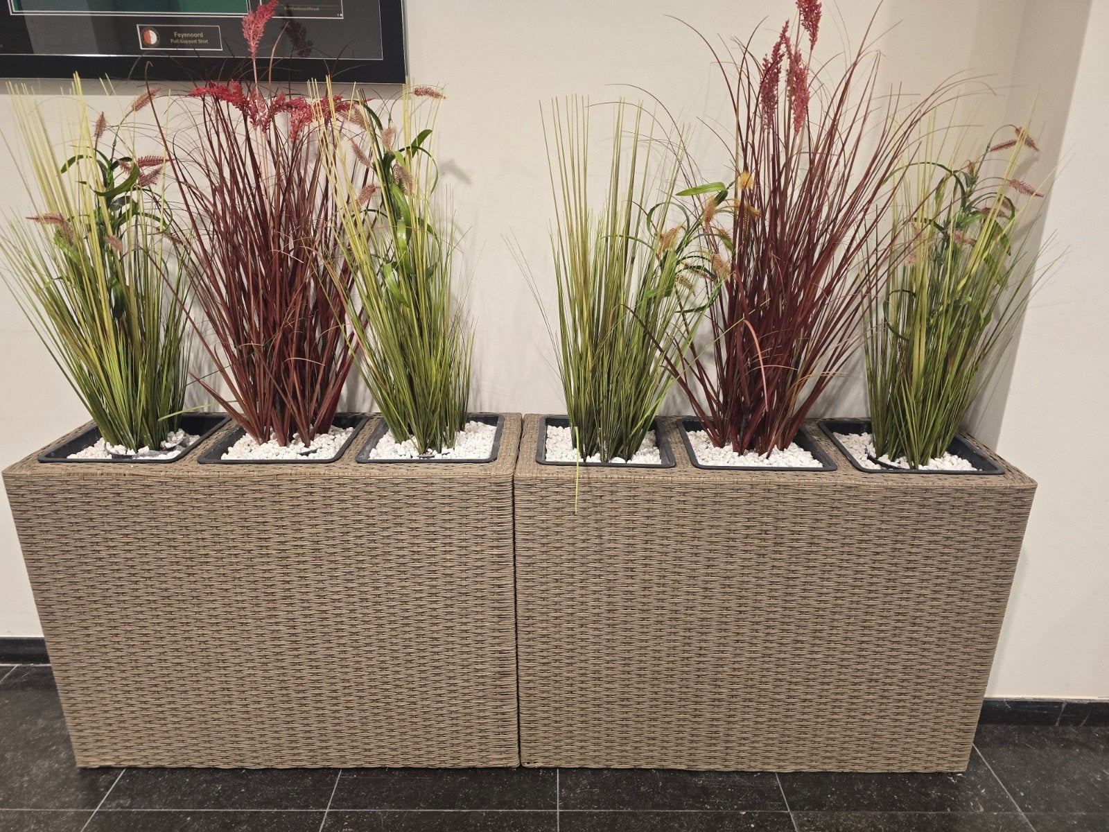 Grote plantenbakken met kunstplanten, Ophalen, Kunststof, 100 cm of meer, Zo goed als nieuw