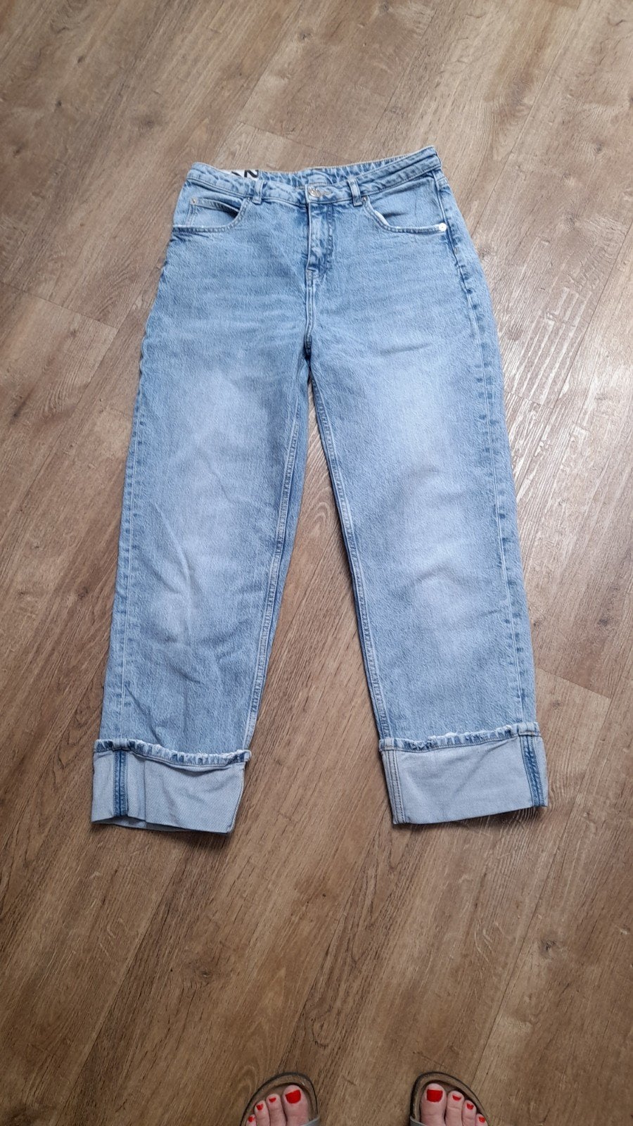 Opus jeans met omslag, korter model, maat 38, Ophalen of Verzenden