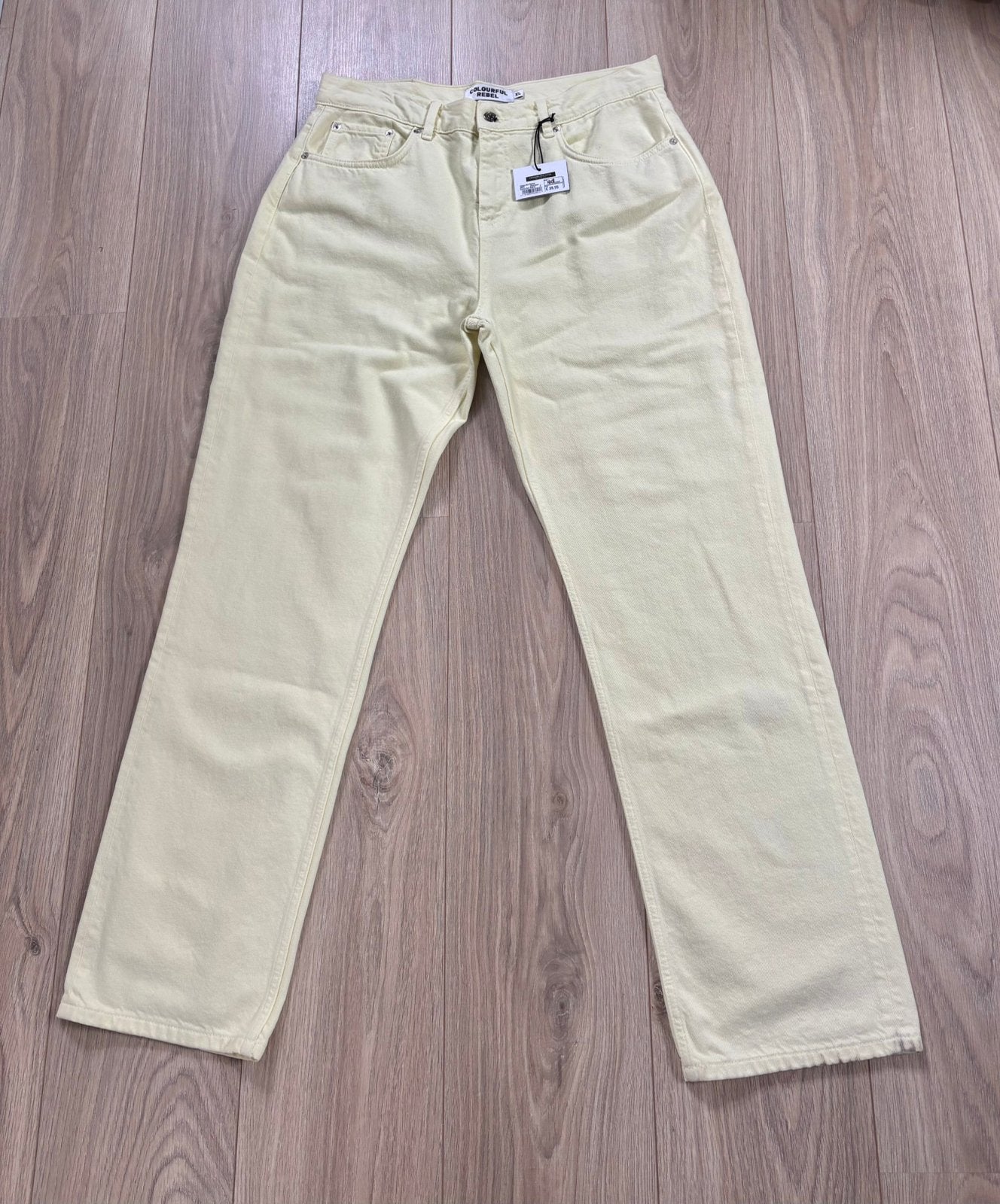 Lichtgele Colourful Rebel broek - maat XL, Zwart, Maat 42/44 (L), Nieuw, Ophalen of Verzenden