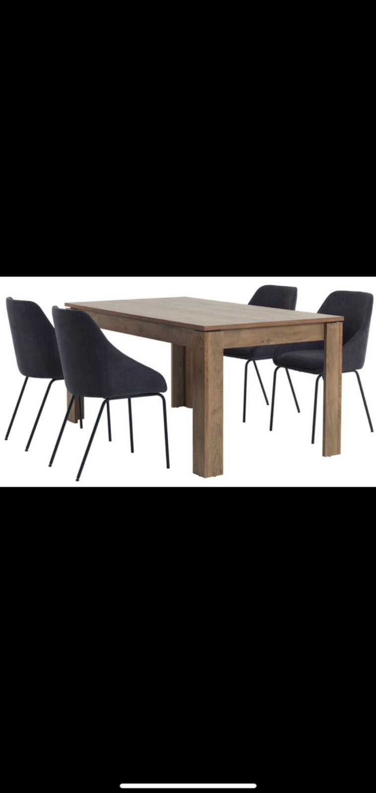 Vedde wild eiken eettafel, Ophalen, Overige materialen, Nieuw, 50 tot 100 cm
